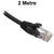 2M Black CAT6 RJ45 UTP Patch Lead Dueltek CAT6-02-BLK