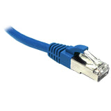Blue CAT6A S/FTP RJ45 Patch Lead Dueltek