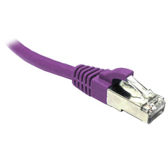 Purple CAT6A S/FTP Patch Lead Dueltek