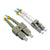 LC-SC OM3 Duplex Fiber Optic Patch Lead